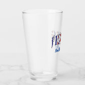 フランス国旗カラーのパーソナライズドドリンク タンブラーグラス (右)