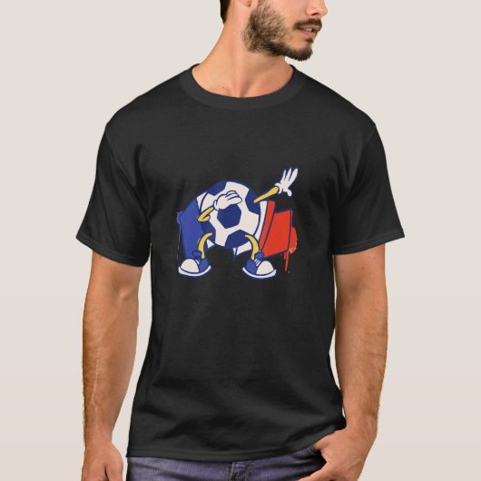 フランス国旗サッカー協会フランスのサッカーFa Tシャツ (正面)