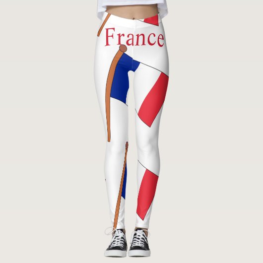 フランス国旗サンダーカーブ レギンス (正面)
