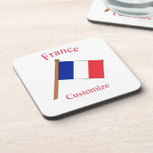 フランス国旗サンダーカーヴ コースター (左側)