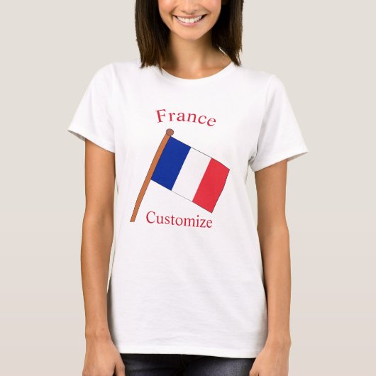 フランス国旗サンダーカーヴ Tシャツ (正面)
