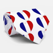 フランス国旗ハートバレンタイン1 ネクタイ (ロール)