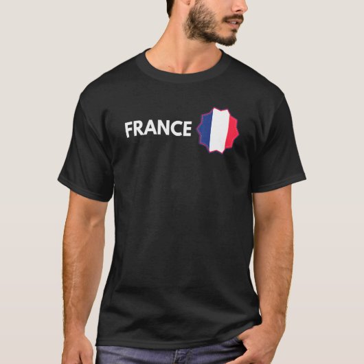 フランス国旗フランスのヴィンテージ国旗So Tシャツ (正面)
