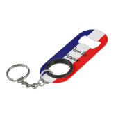 フランス国旗ボトルオープナービューティフル キーホルダー栓抜き (正面アングル)