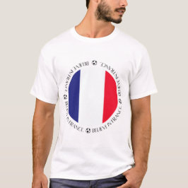 フランス国旗愛国ファッション Tシャツ