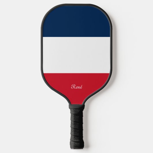 フランス国旗（お名前） ピックルボールラケット (正面)