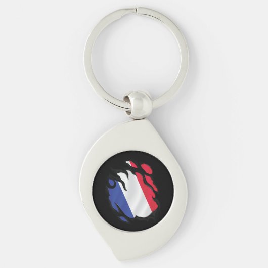 フランス国旗 キーホルダー (正面)
