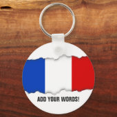 フランス国旗 キーホルダー (正面)