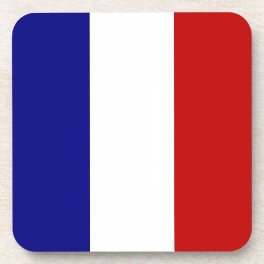 フランス国旗 コースター (正面)