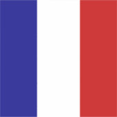 フランス国旗 シール (正面)