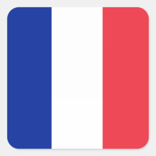 フランス国旗 スクエアシール