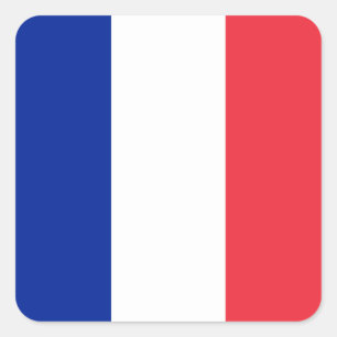 フランス国旗 スクエアシール