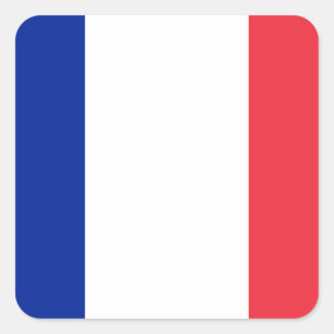 フランス国旗 スクエアシール