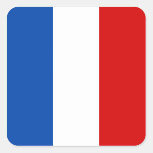 フランス国旗 スクエアシール