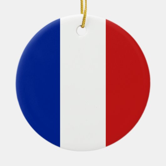 フランス国旗 セラミックオーナメント (正面)