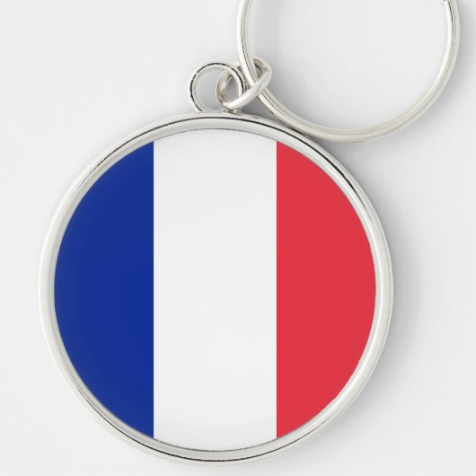 フランス国旗、トリカラー国旗 キーホルダー (正面)