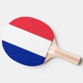 フランス国旗、トリカラー国旗 卓球ラケット (横)