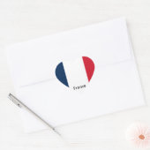フランス国旗 ハートシール (封筒)