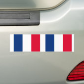 フランス国旗 バンパーステッカー (車上)