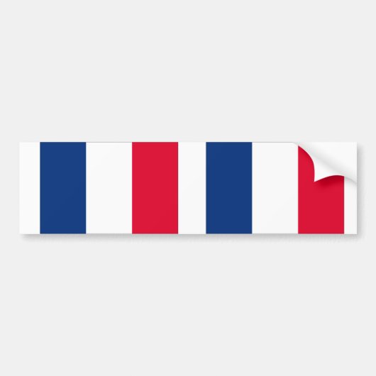 フランス国旗 バンパーステッカー (正面)