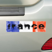 フランス国旗 バンパーステッカー (車上)