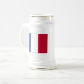 フランス国旗 ビールジョッキ (正面左)