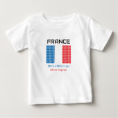 フランス国旗 ベビーTシャツ (正面)
