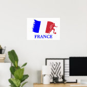 フランス国旗 ポスター (ホームオフィス)