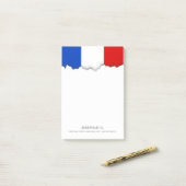 フランス国旗 ポストイット (デスク上)