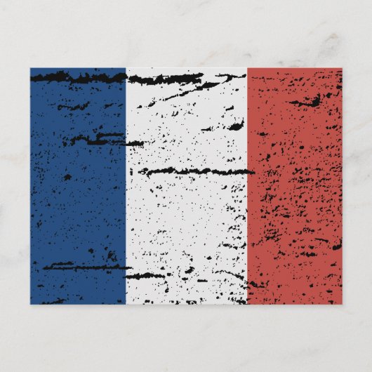 フランス国旗 ポストカード (正面)