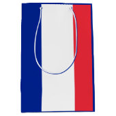 フランス国旗 ミディアムペーパーバッグ (正面)