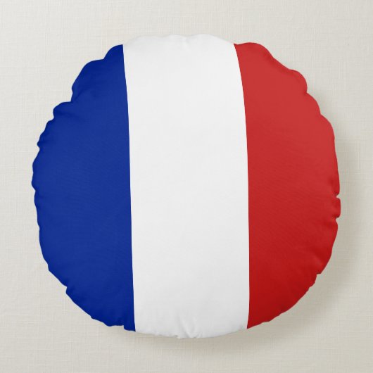 フランス国旗 ラウンドクッション (正面)