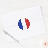 フランス国旗 ラウンドシール (封筒)