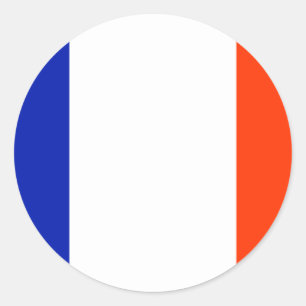 フランス国旗 ラウンドシール