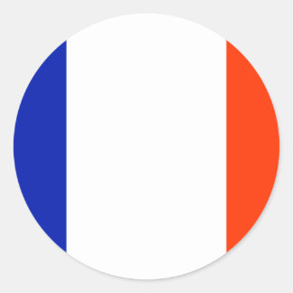 フランス国旗 ラウンドシール