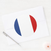フランス国旗 ラウンドシール (封筒)