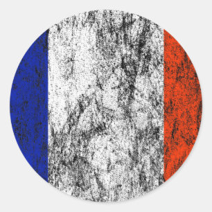 フランス国旗 ラウンドシール