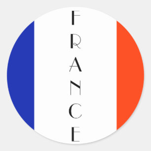 フランス国旗 ラウンドシール
