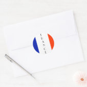 フランス国旗 ラウンドシール (封筒)