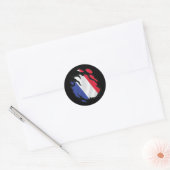 フランス国旗 ラウンドシール (封筒)