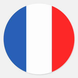 フランス国旗 ラウンドシール