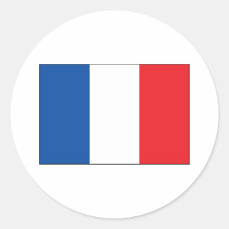 フランス国旗 ラウンドシール