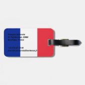 フランス国旗 ラゲッジタグ (裏面横)