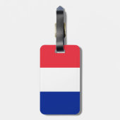 フランス国旗 ラゲッジタグ (裏面縦)