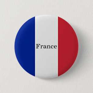フランス国旗、ラベル 缶バッジ