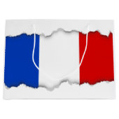 フランス国旗 ラージペーパーバッグ (正面)