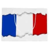 フランス国旗 ラージペーパーバッグ (裏面)