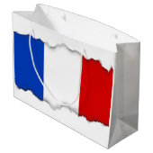 フランス国旗 ラージペーパーバッグ (裏面アングル)