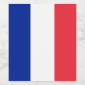 フランス国旗 ワインラベル (シングルラベル)