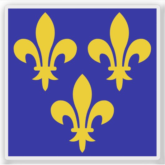 フランス国旗（十四・十六） シール (正面)